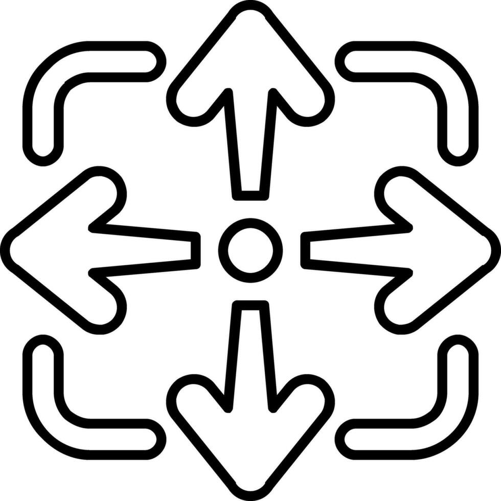 Move Line Icon vector