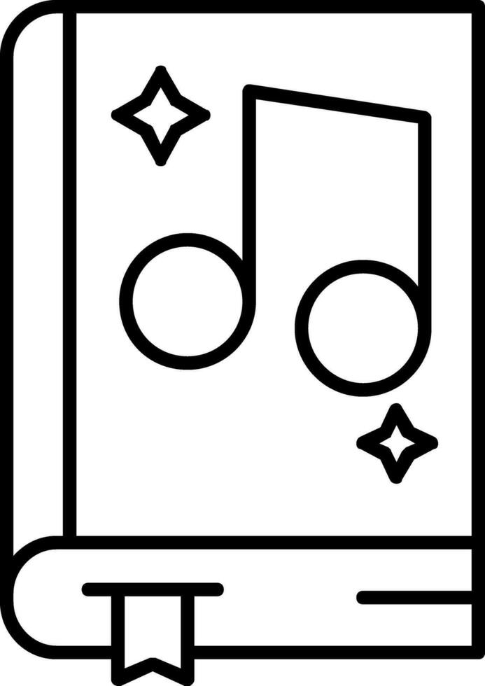 Music Line Icon vector
