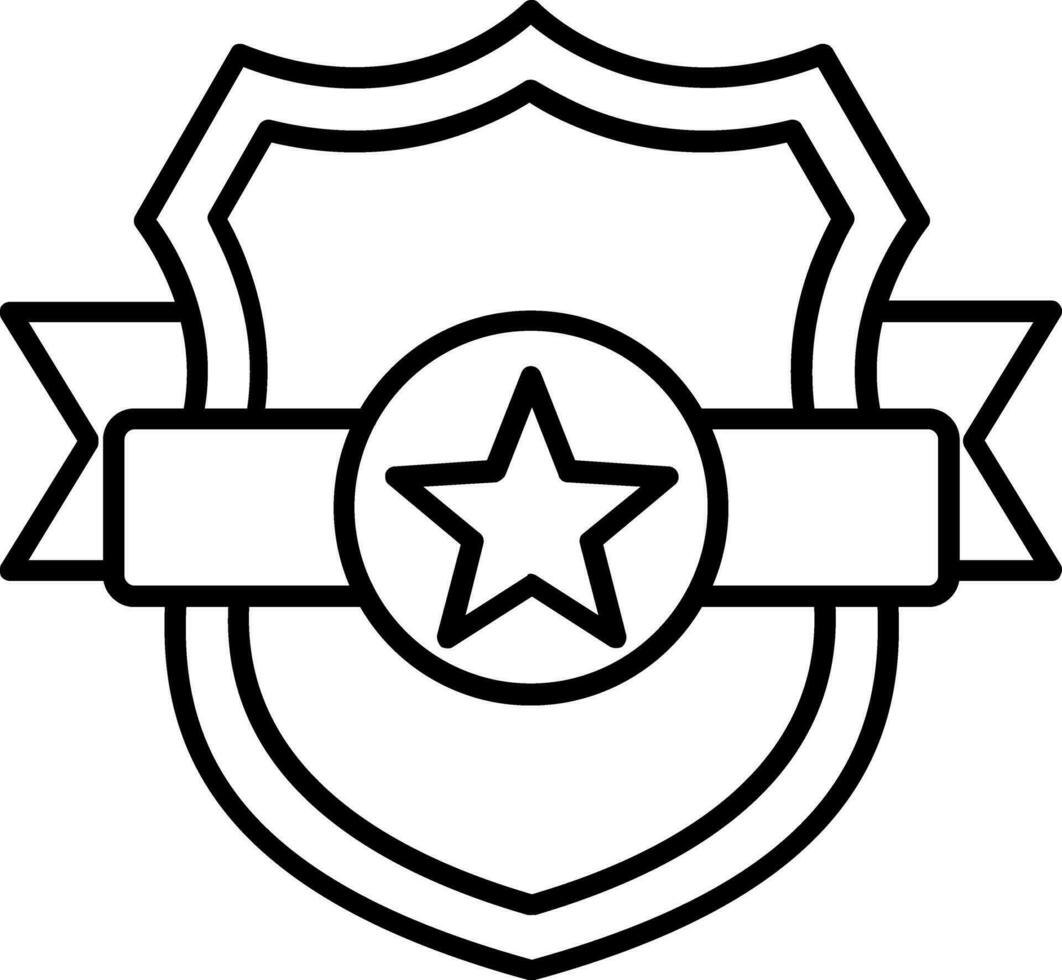 Shield Line Icon vector