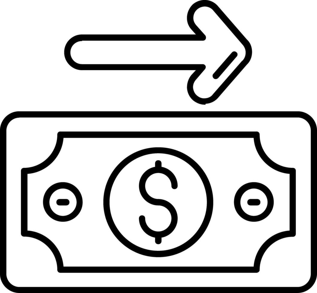 Payment Line Icon vector