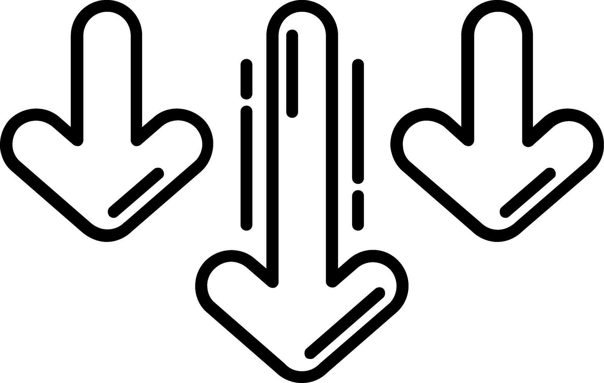 Decrease Line Icon 36535289 Vector Art at Vecteezy