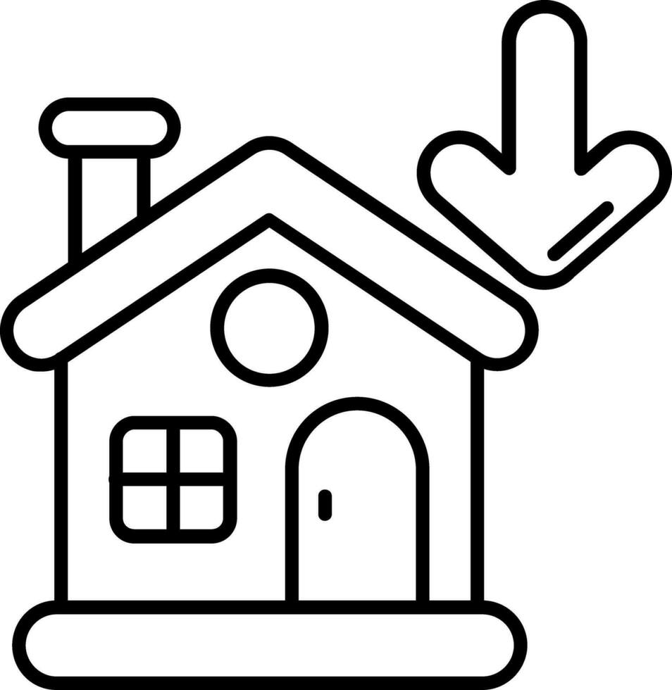 Property Line Icon vector