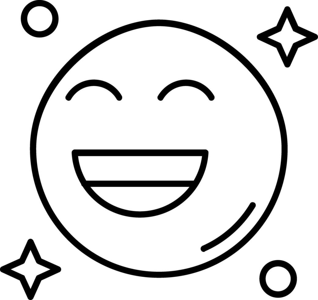 Smile Line Icon vector