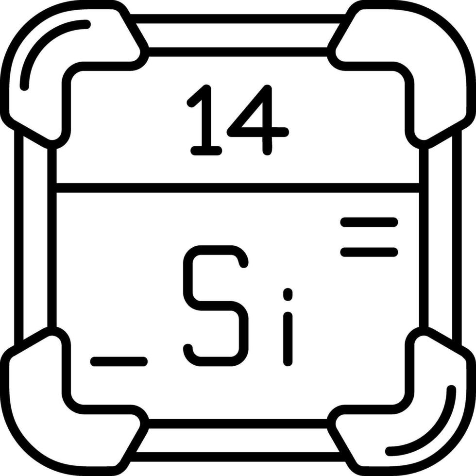 SilLine Icon Line Icon vector
