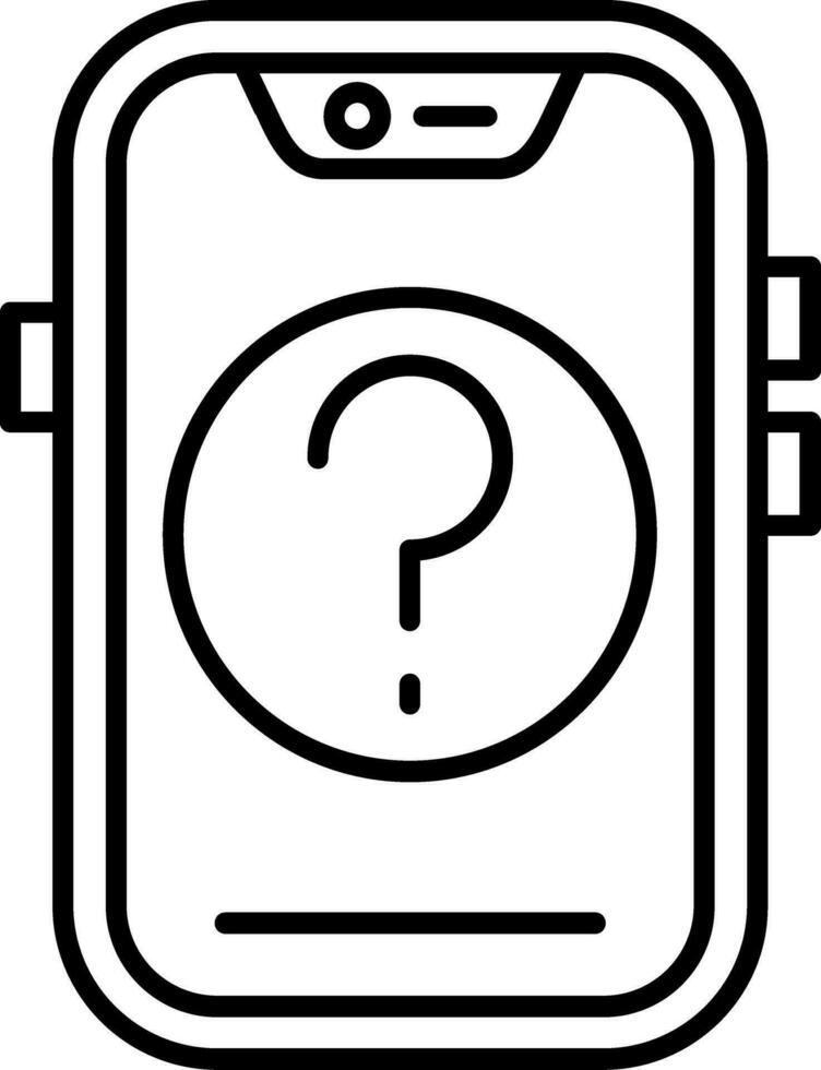 Question Line Icon vector