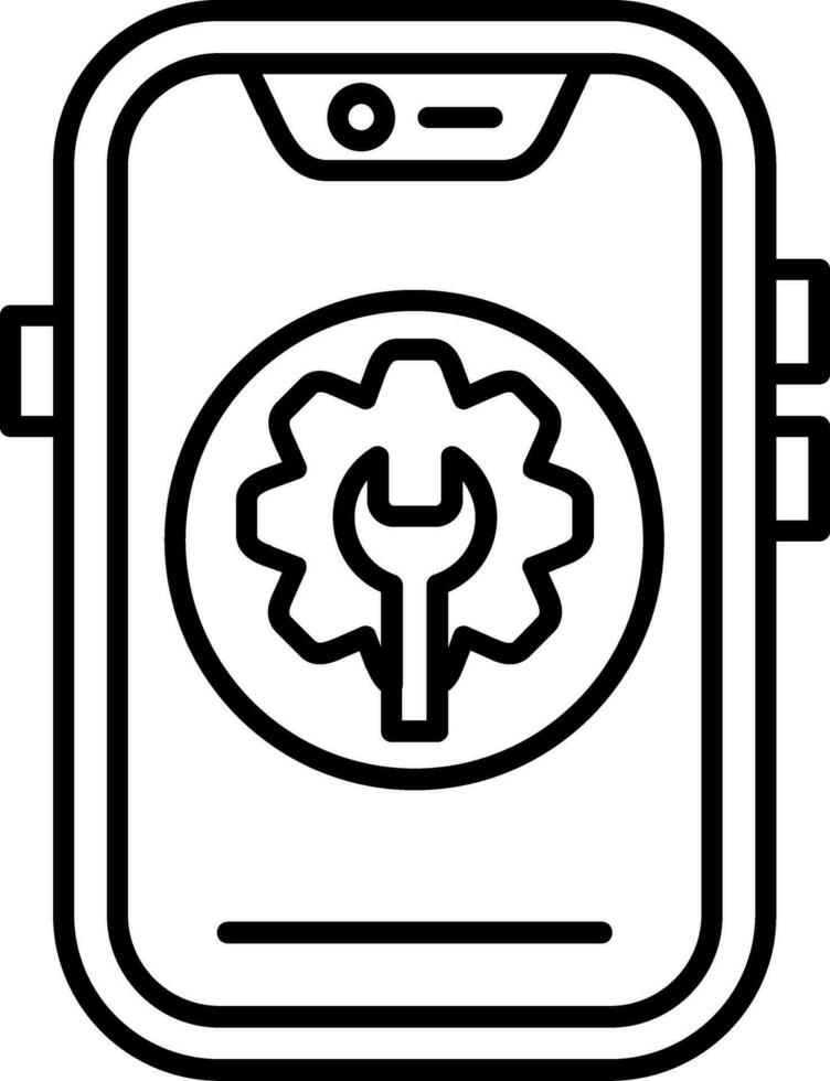 Maintenance Line Icon vector