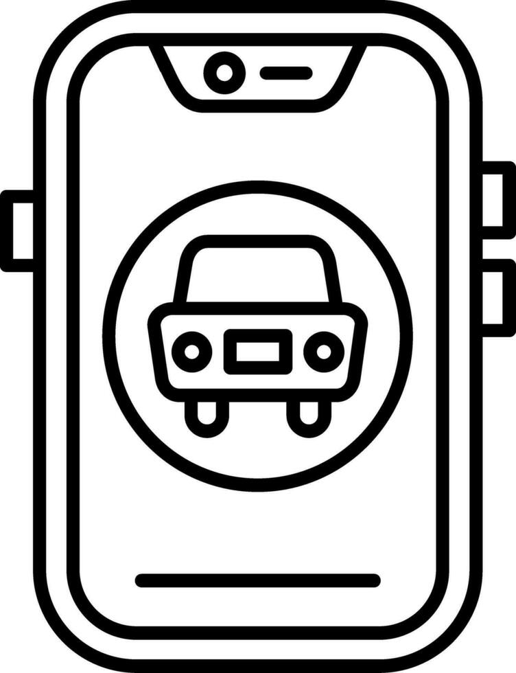 Car Line Icon vector