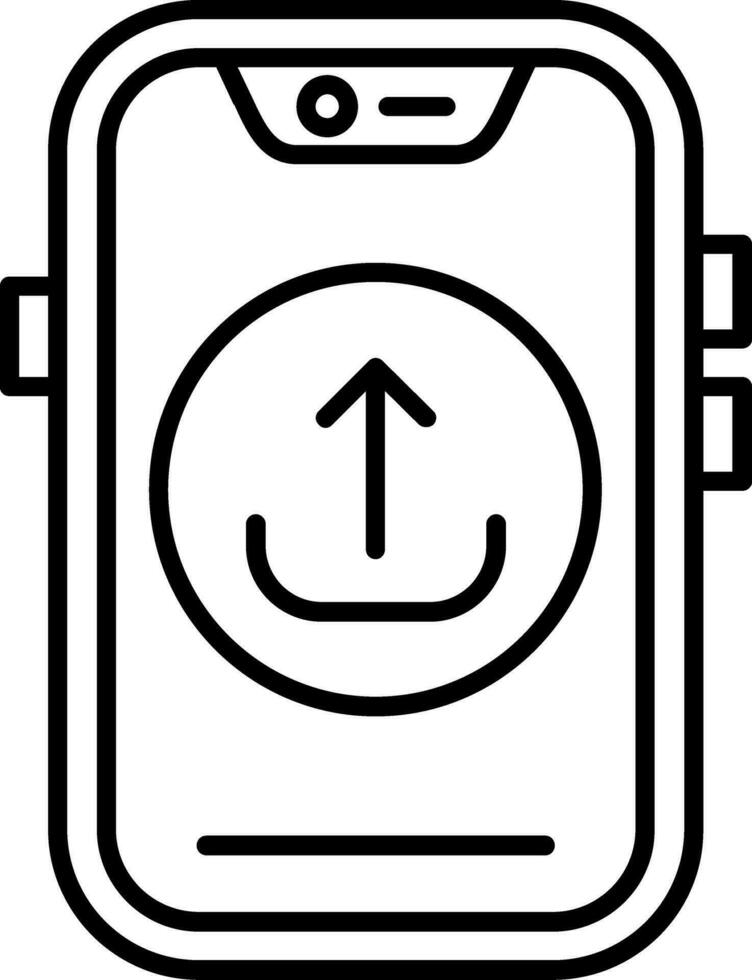 Upload Line Icon vector