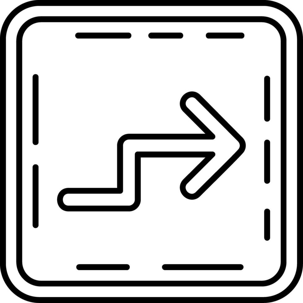 Zigzag Line Icon vector