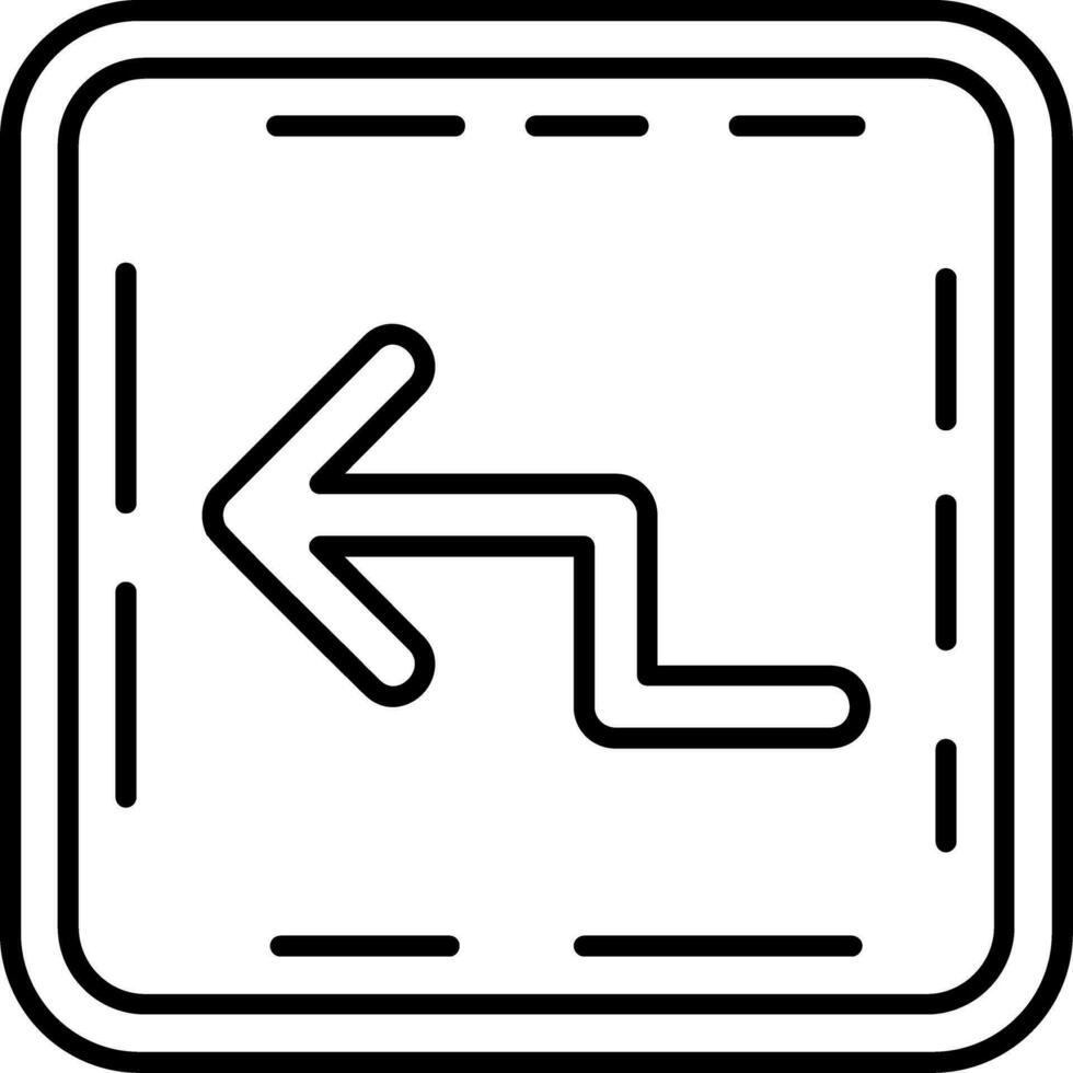 Zigzag Line Icon vector