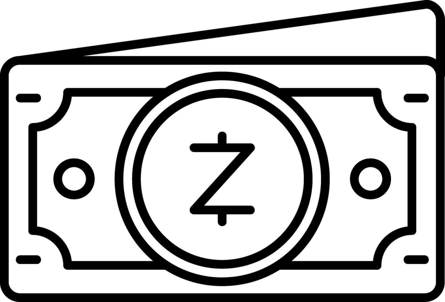 Zcash Line Icon vector