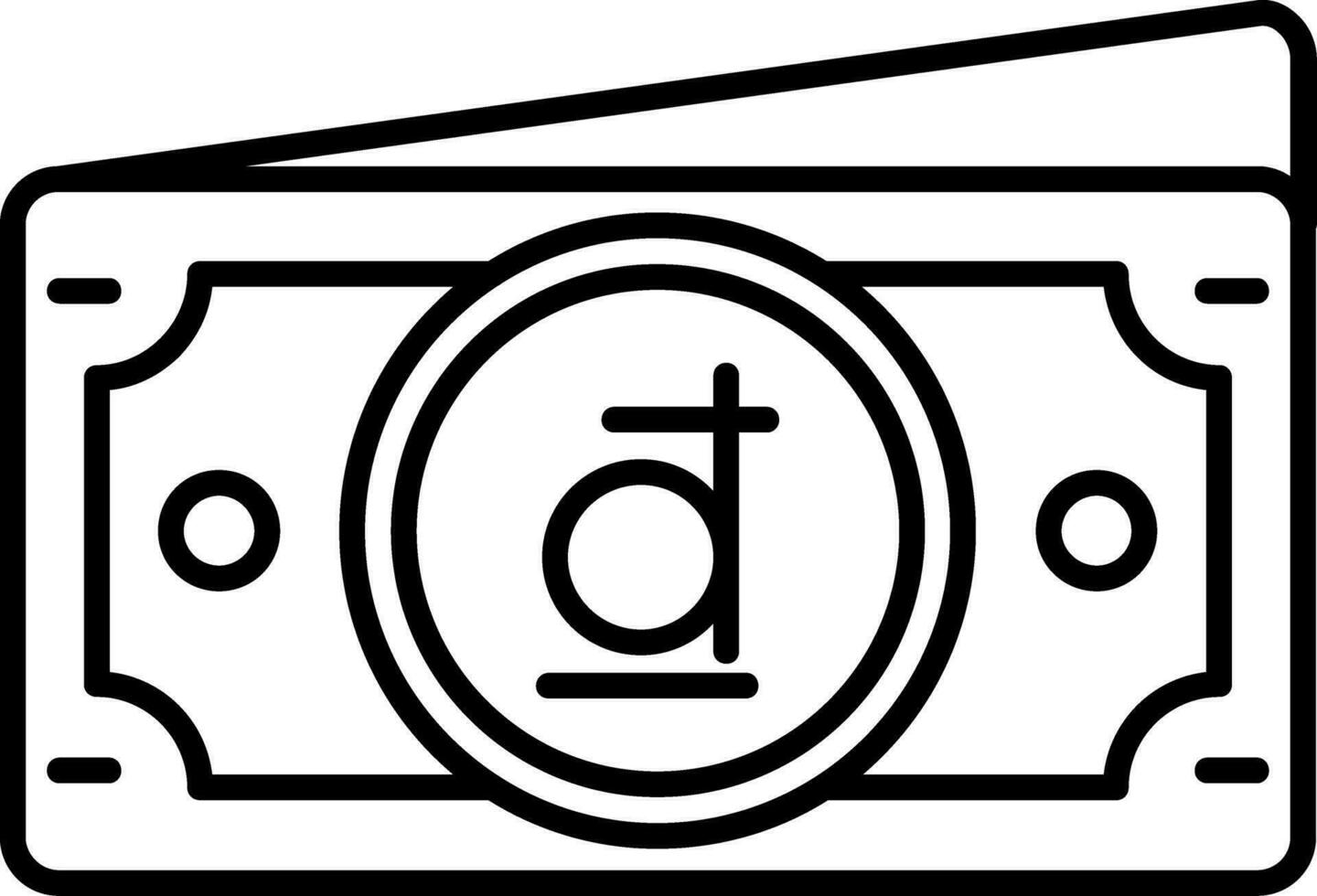 Dong Line Icon vector