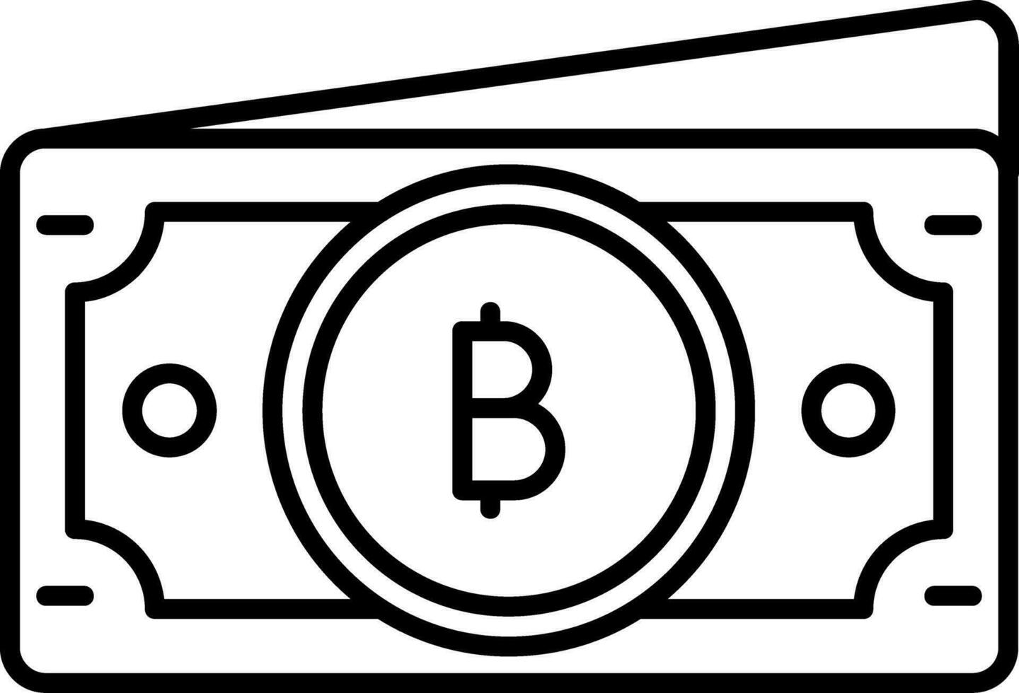 Baht Line Icon vector