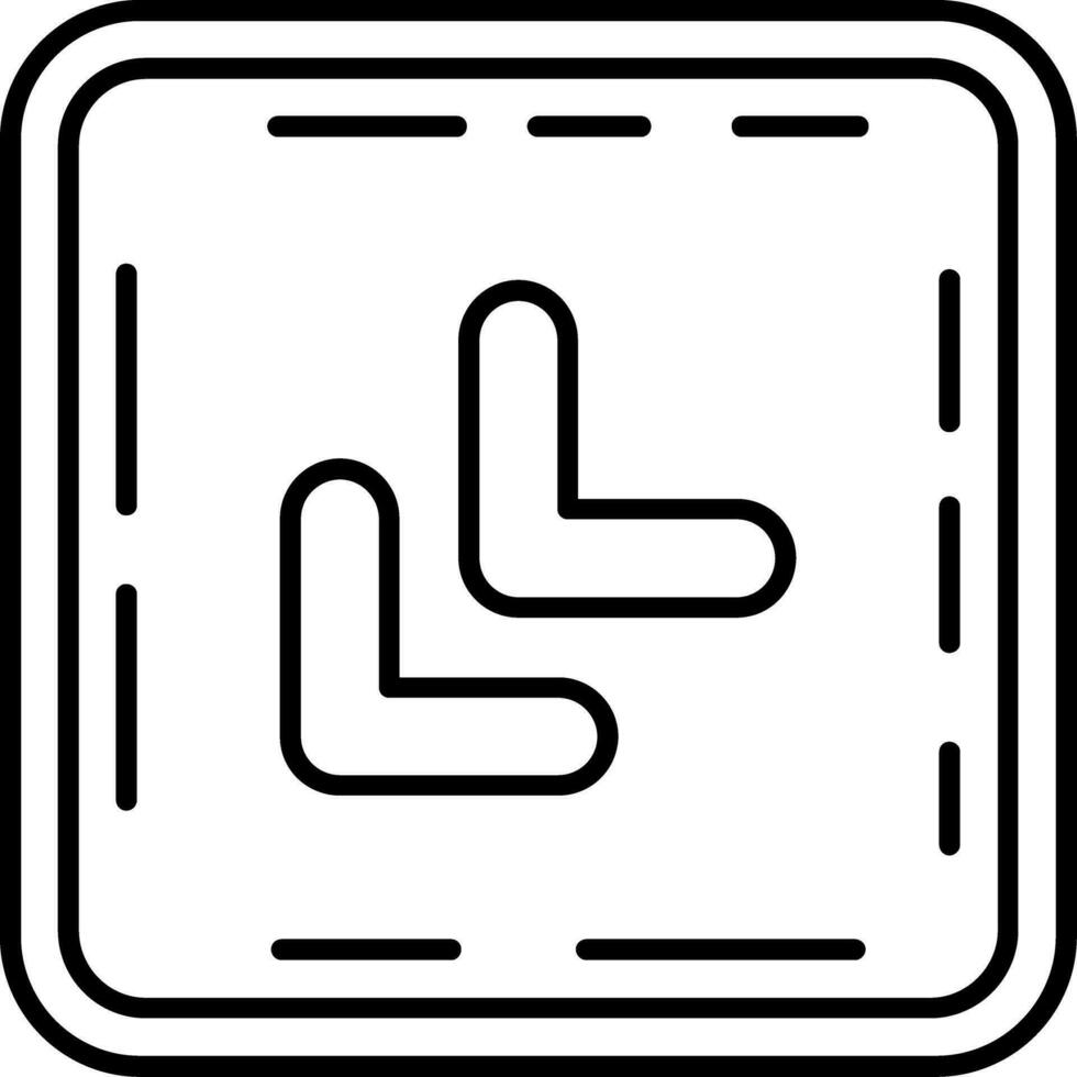 Chevron Line Icon vector