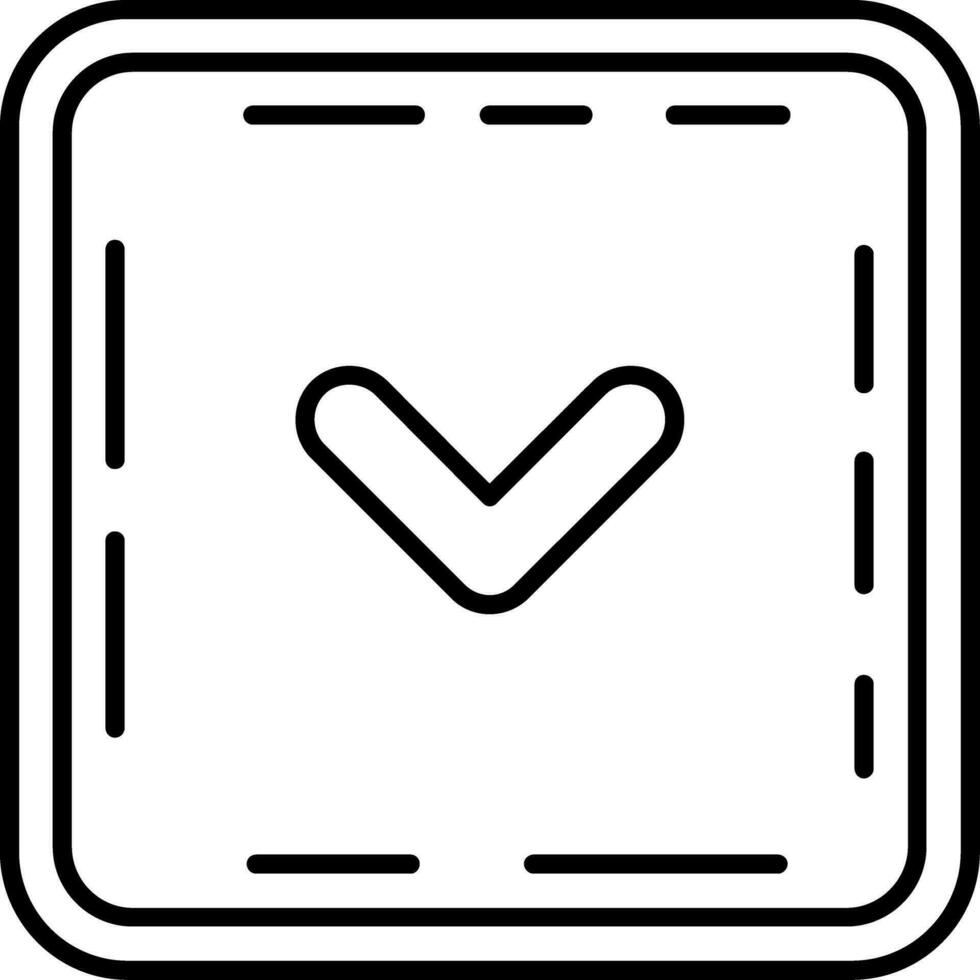 Chevron Line Icon vector