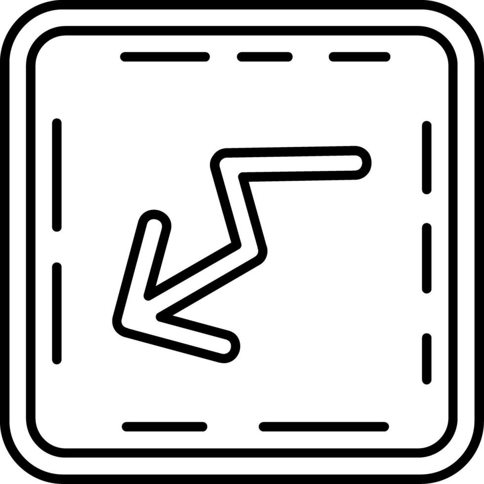 Trend Line Icon vector