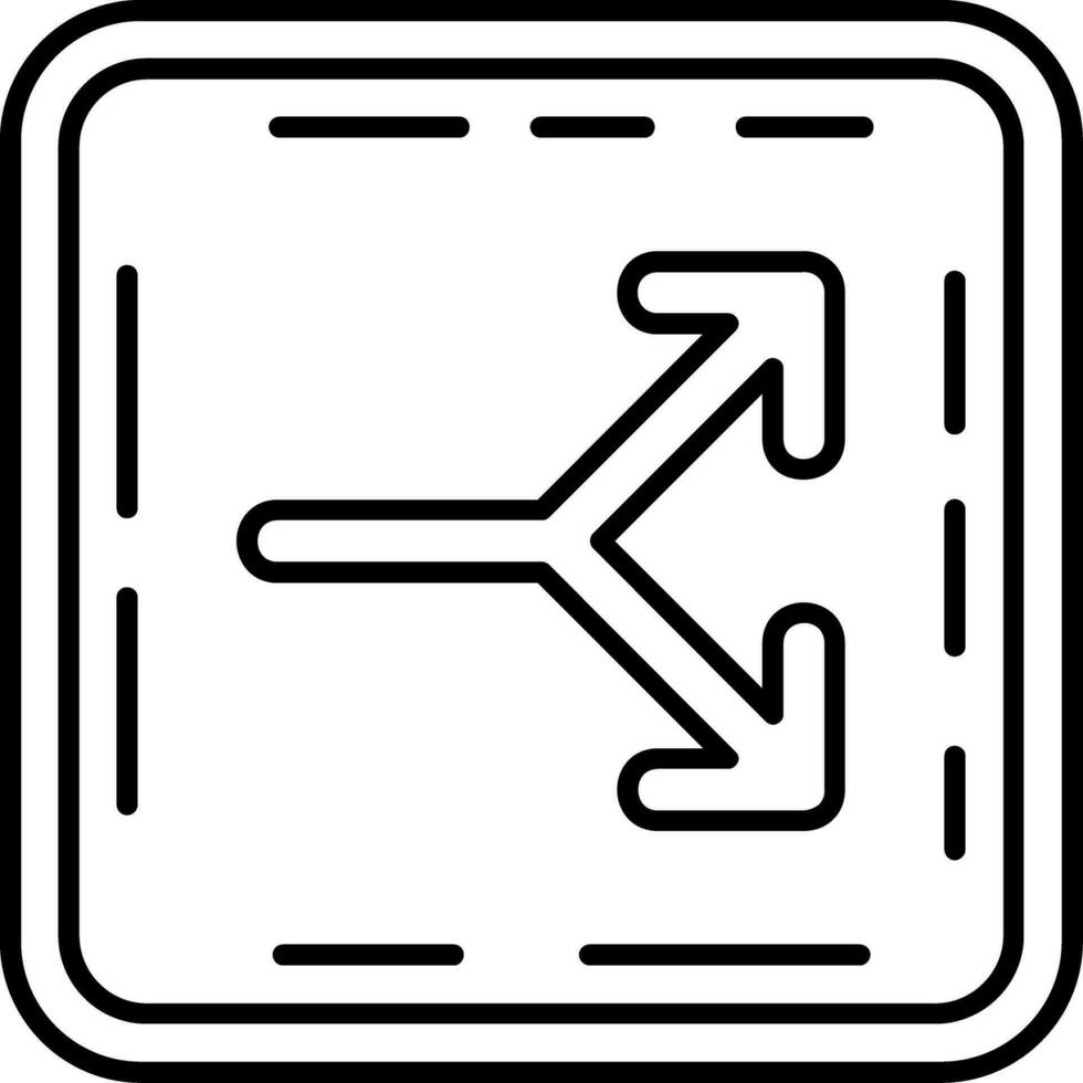 Split Line Icon vector