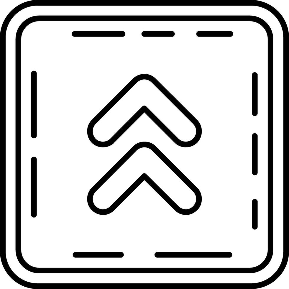 Chevron Line Icon vector