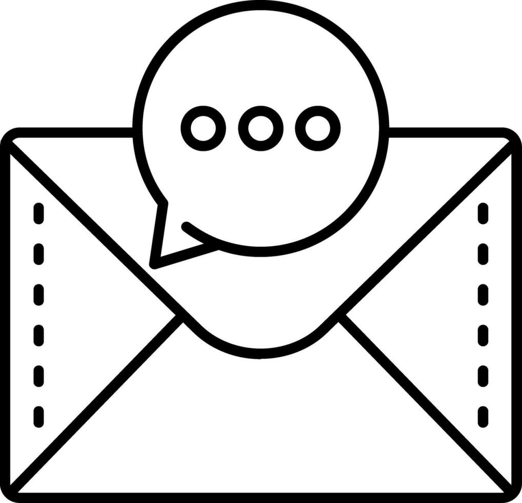 Chat Line Icon vector