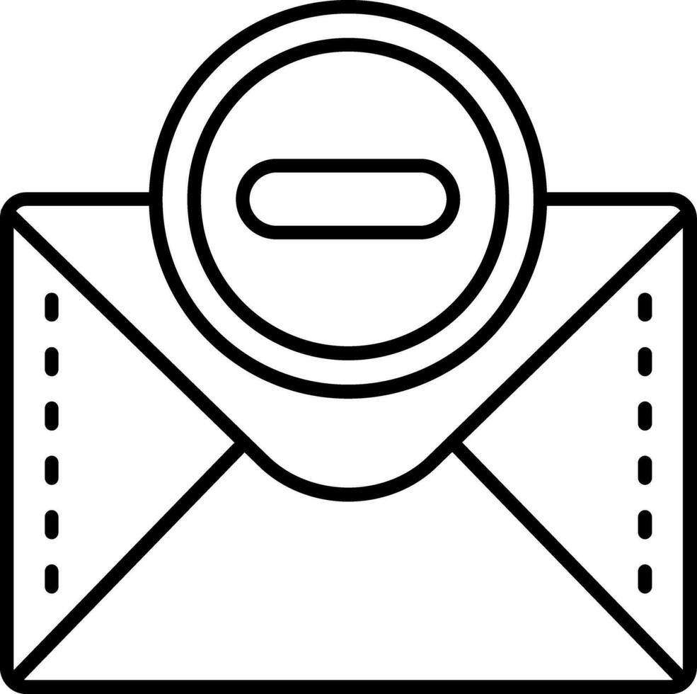 Block Line Icon vector