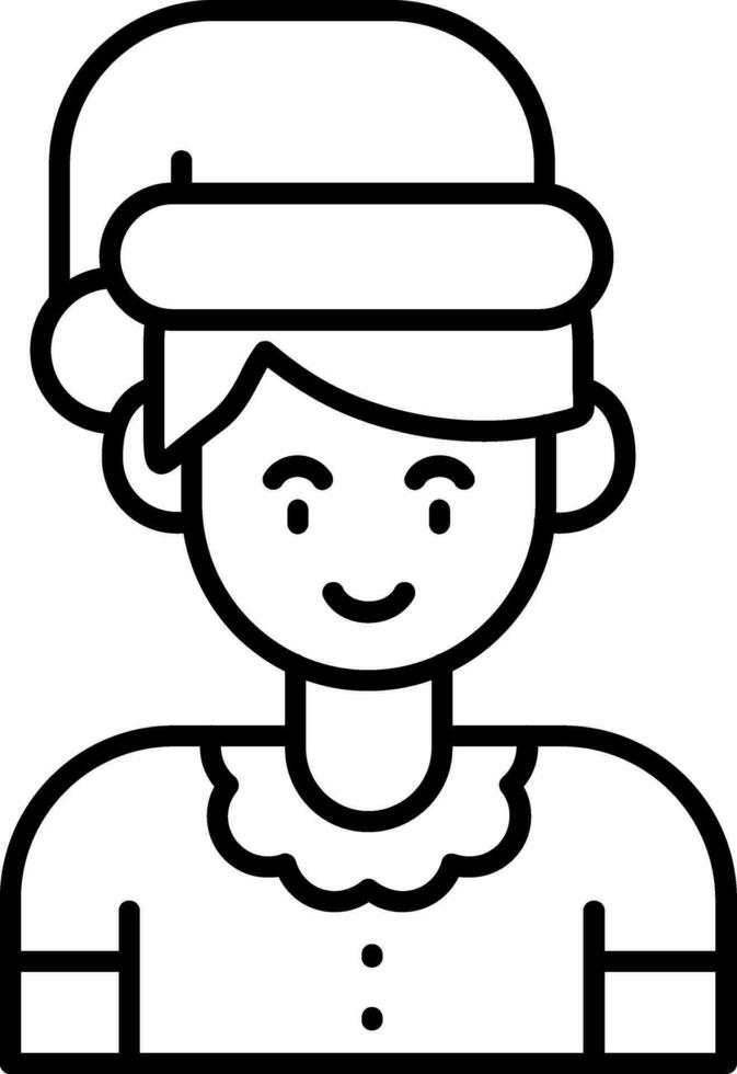 Boy Line Icon vector