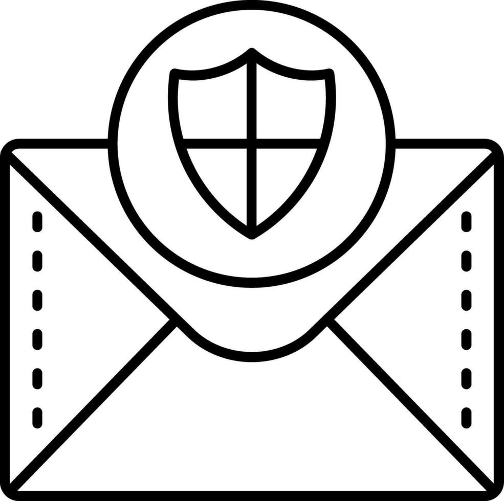 Security Line Icon vector