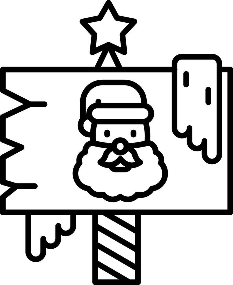 North pole Line Icon vector