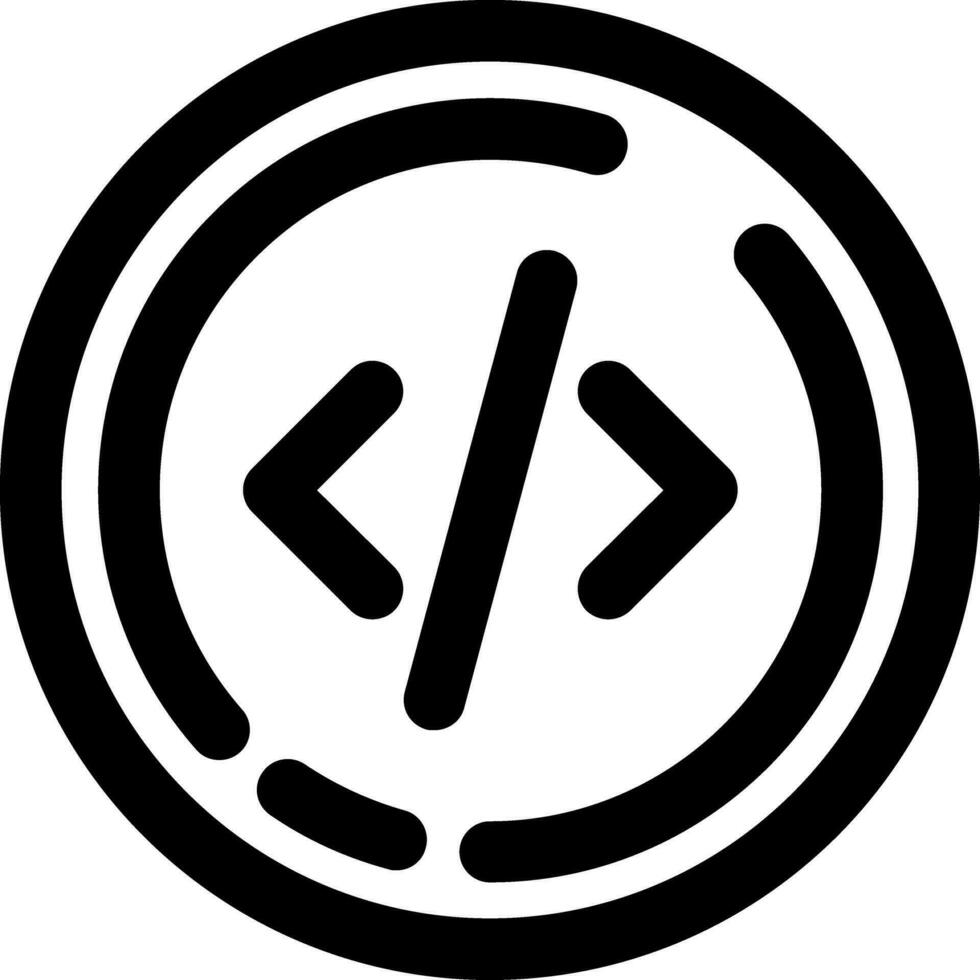 Code Line Icon vector