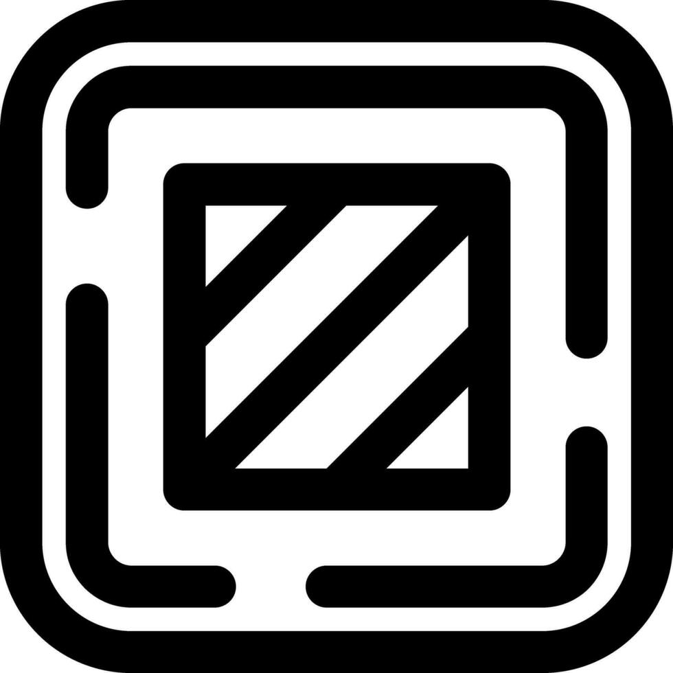 Square Line Icon vector