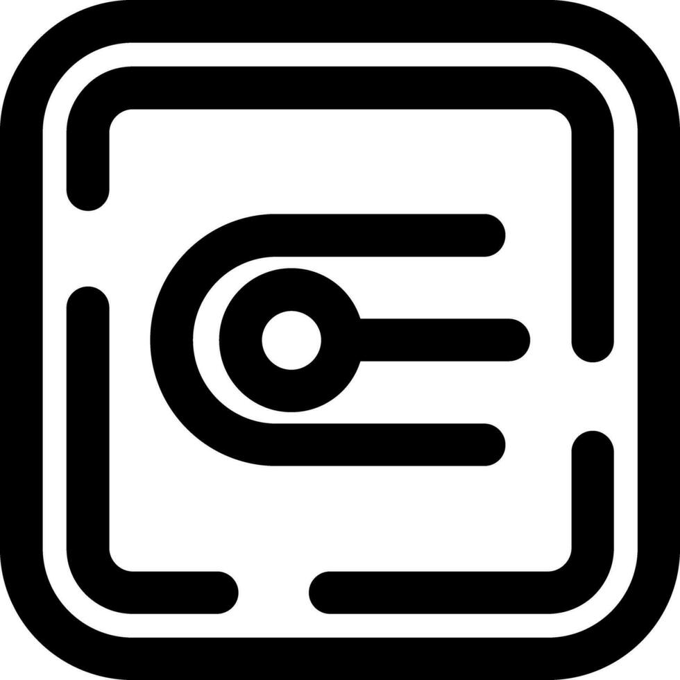 Endpoint Line Icon vector