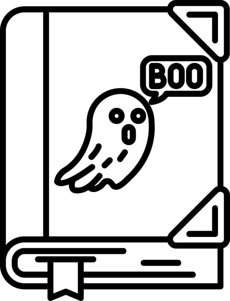 Spooky Line Icon vector