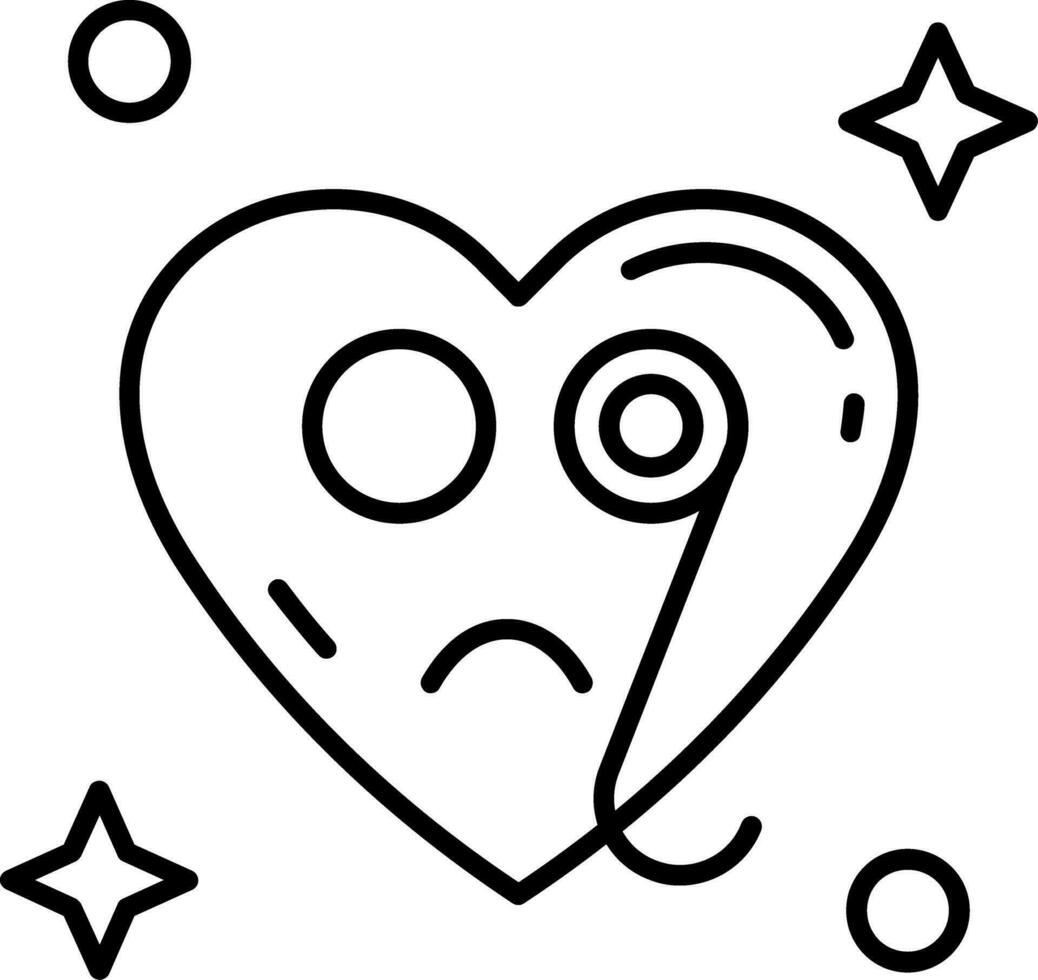 Detective Line Icon vector