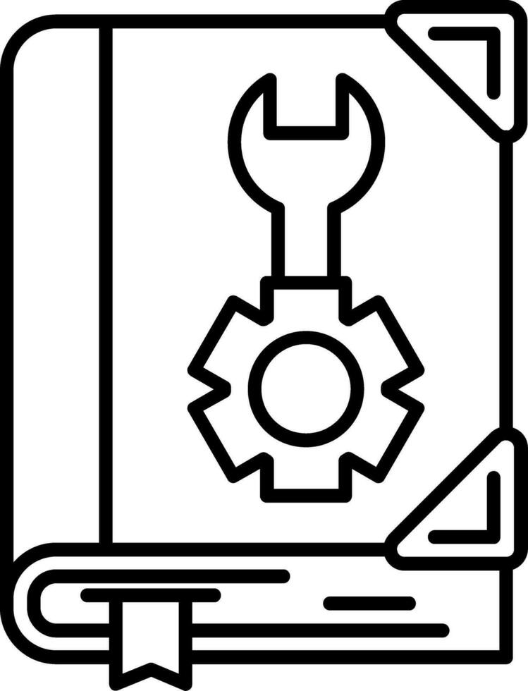 User manual Line Icon vector