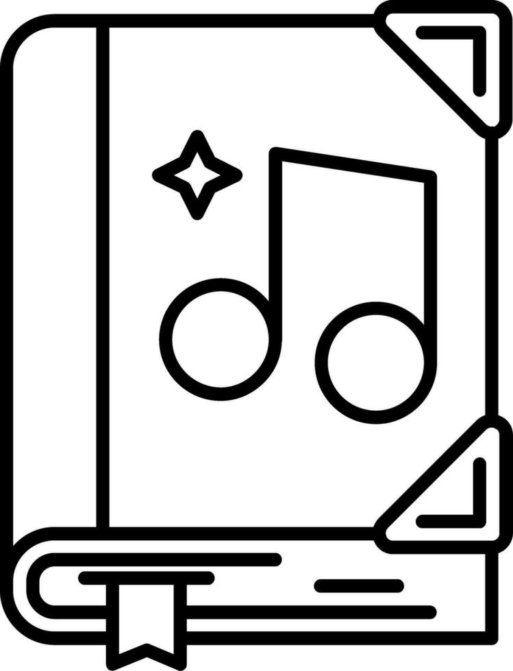Music Line Icon vector