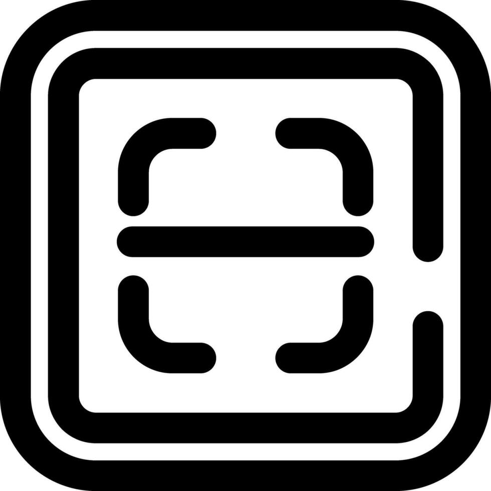 Scan Line Icon vector