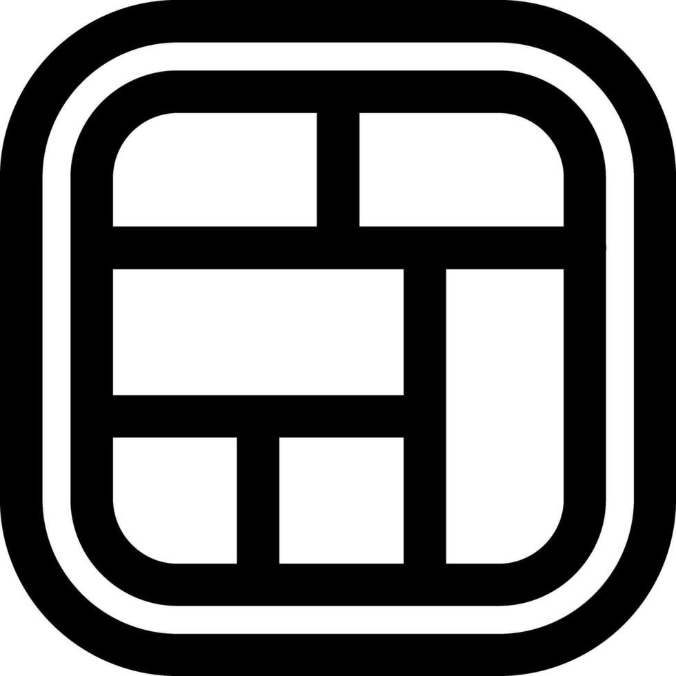 Layout Line Icon vector