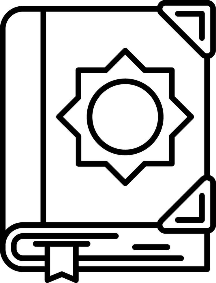 Quran Line Icon vector
