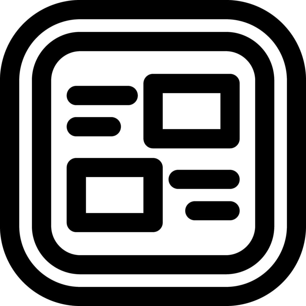 Layout Line Icon vector