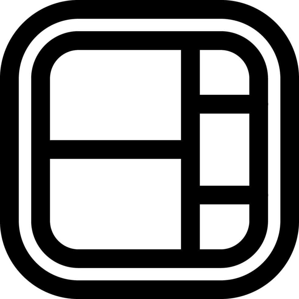 Layout Line Icon vector