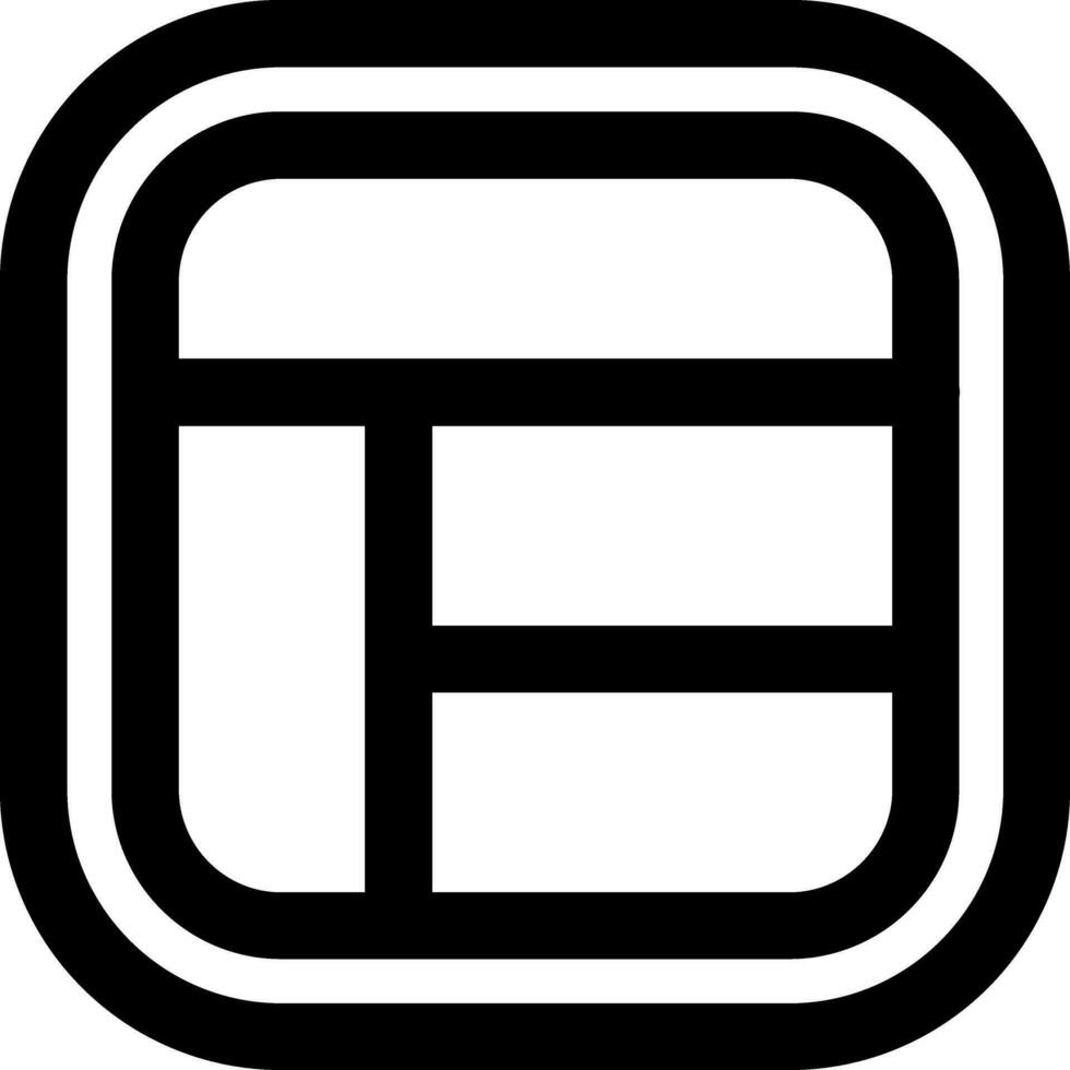 Layout Line Icon vector
