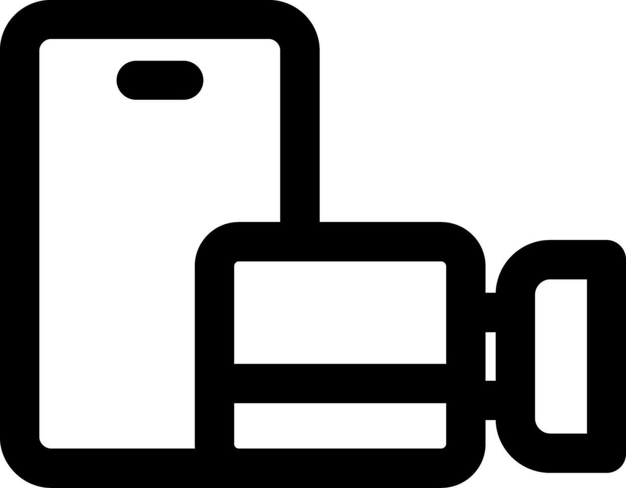 Video call Line Icon vector