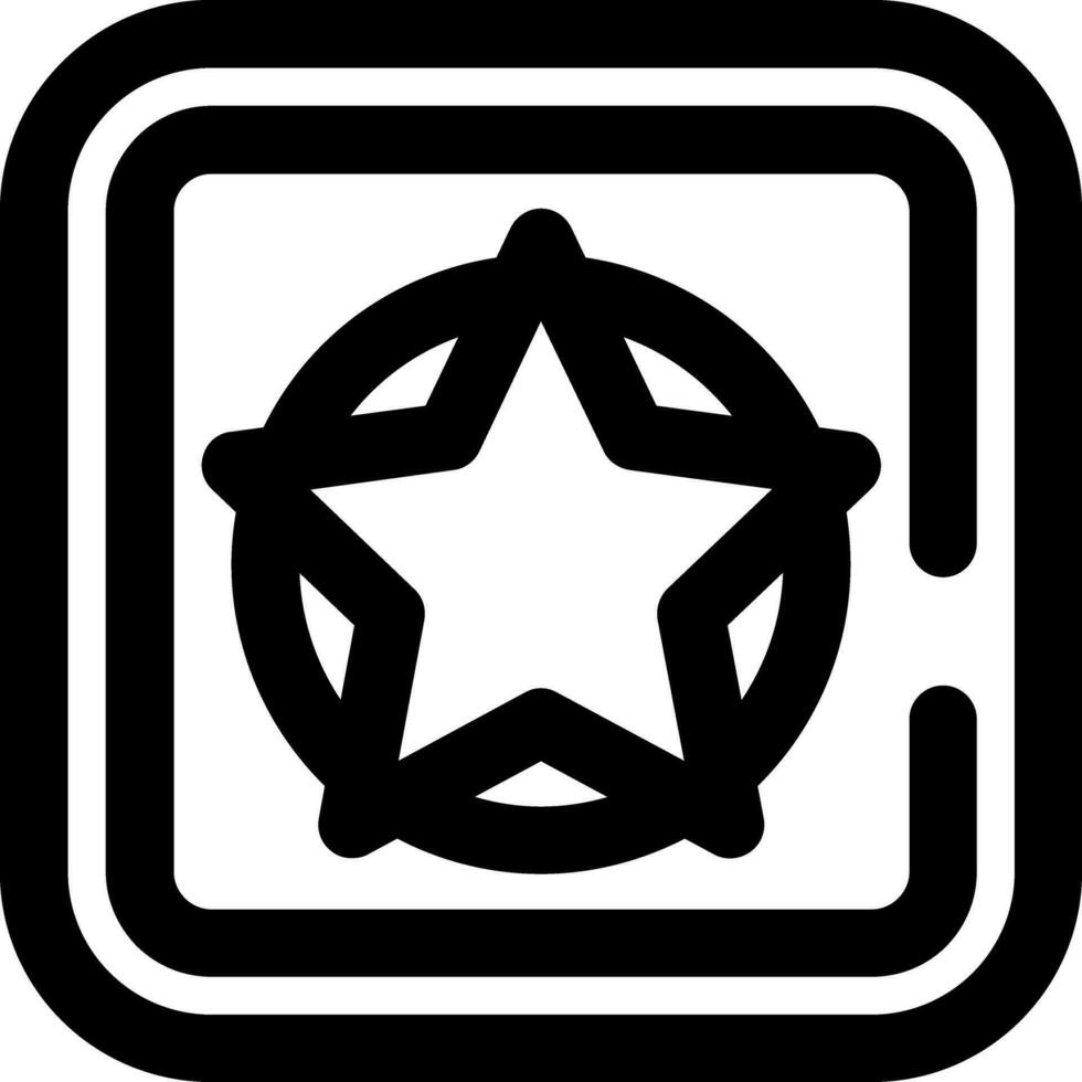 Star Line Icon vector