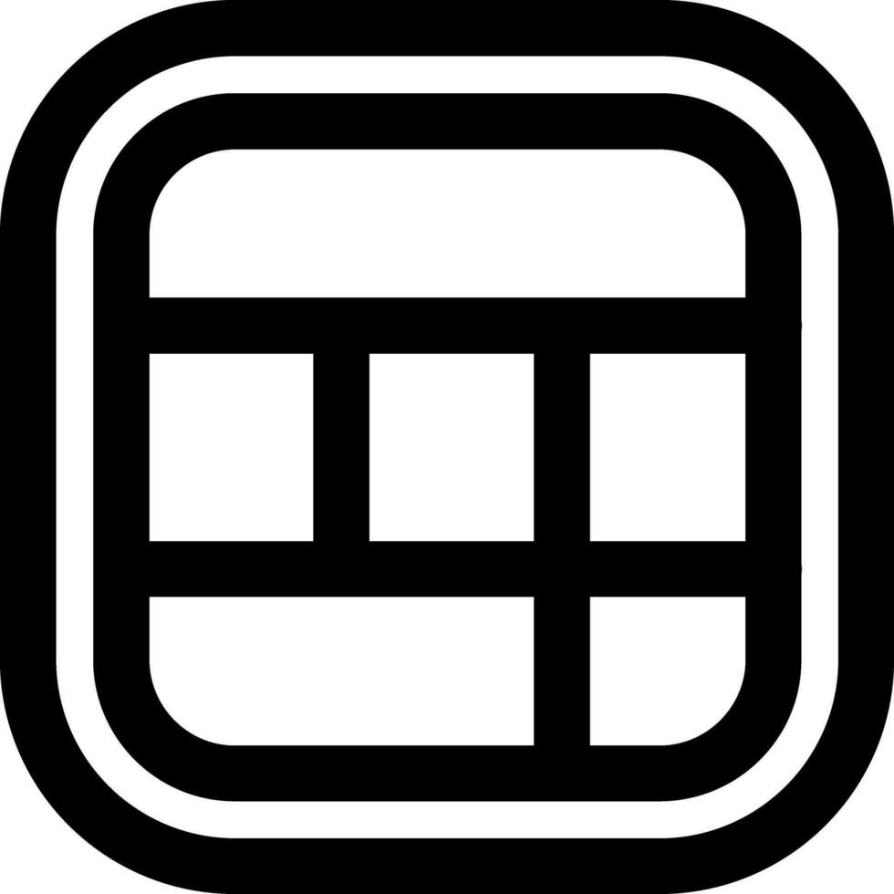 Layout Line Icon vector