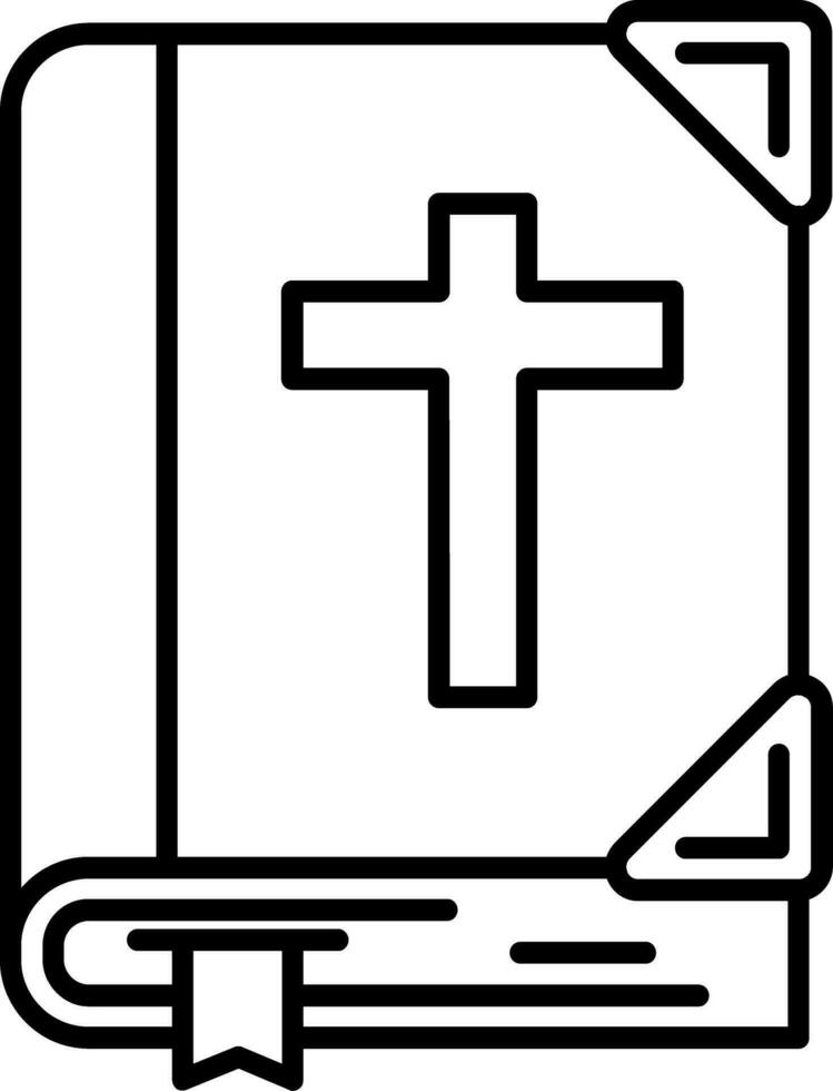 Bible Line Icon vector