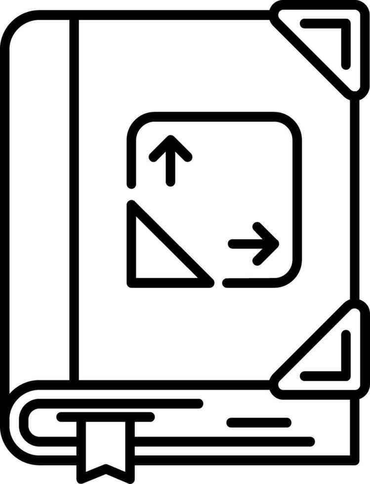 Trigonometry Line Icon vector