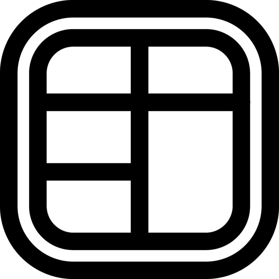 Layout Line Icon vector