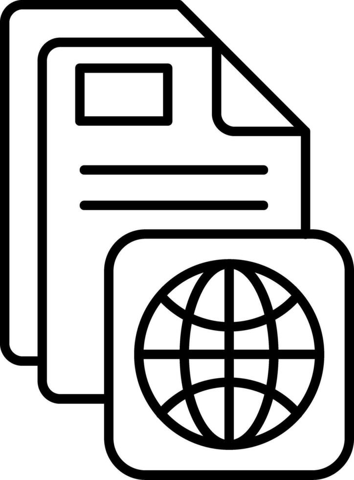 Internet Line Icon vector