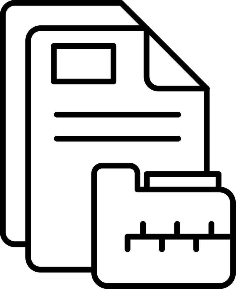 Archive Line Icon vector