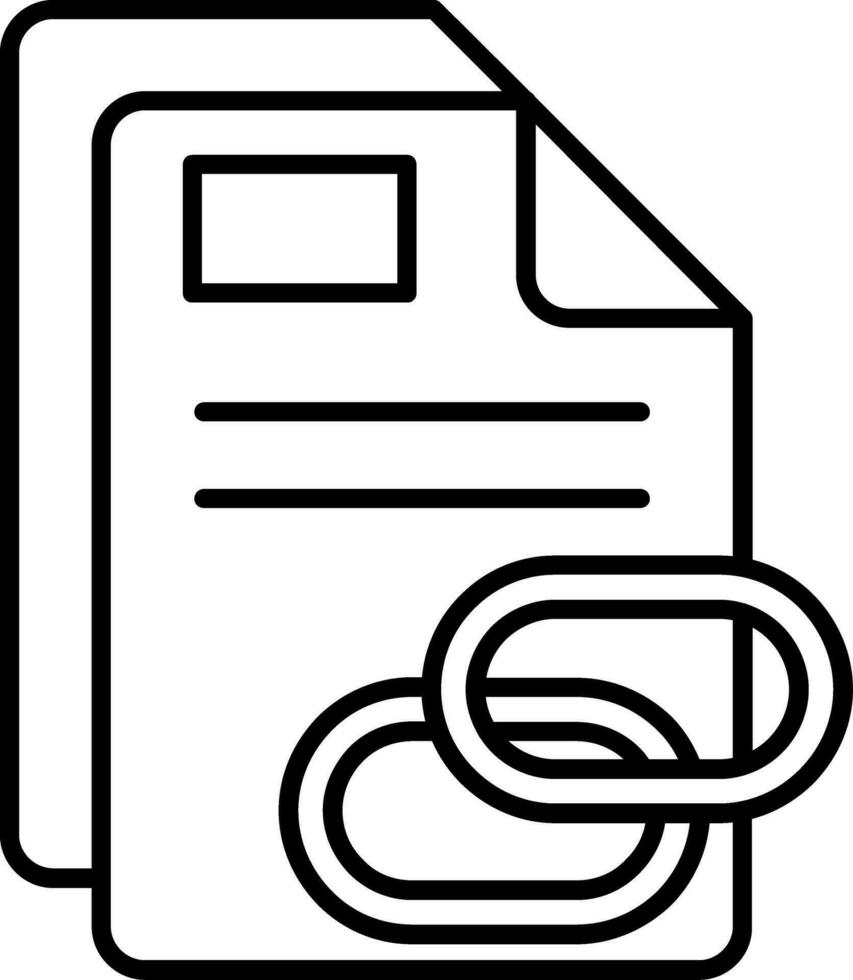 Link Line Icon vector