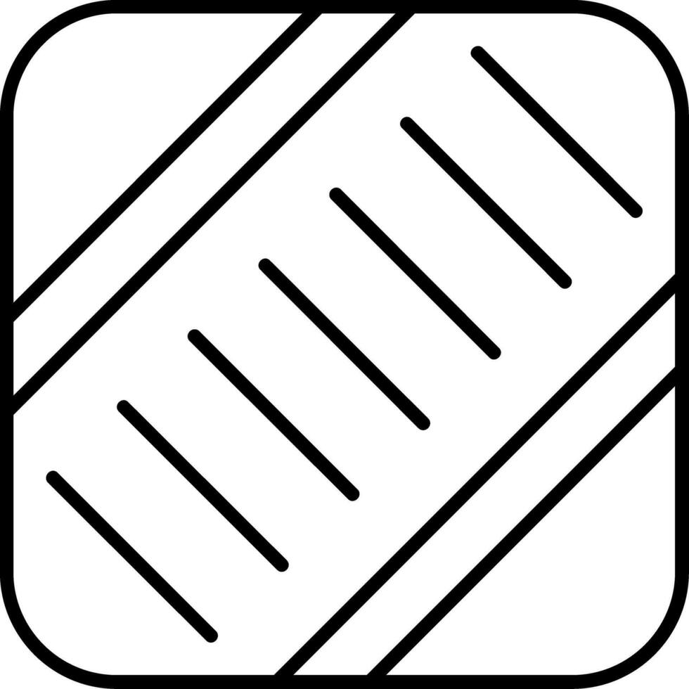 Crossing Line Icon vector